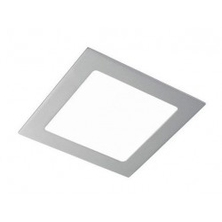 Downlight panel LED Cuadrado 170x170mm Gris Plata 13W
